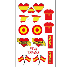 Spain supporter temporary tattoos