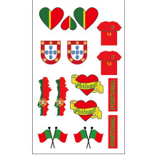 Portugal supporter temporary tattoos