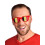 Rubies Adult Belgium supporter glasses 1