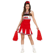 Red cheerleader costume for teenagers