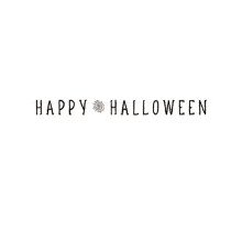 Happy Halloween spider web garland 180 cm