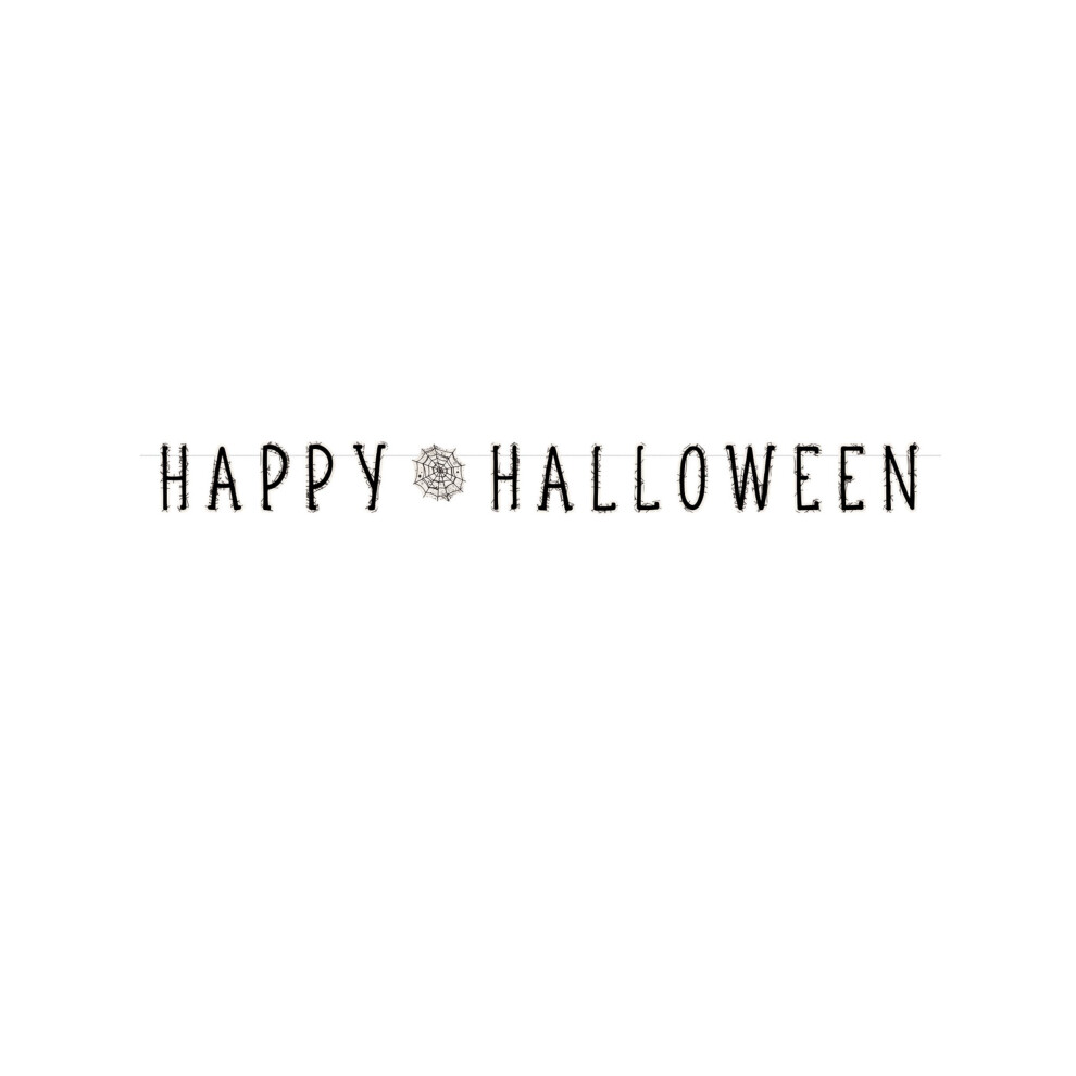 Rubies Happy Halloween Spider Web Garland 180 Cm Black