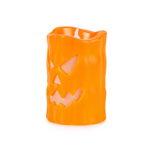 Rubies 10cm Pumpkin LED Candle 2