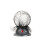 Rubies Crystal ball with light and sound 19 x 13 cm 1
