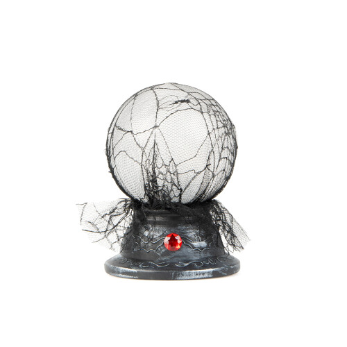 Rubies Crystal ball with light and sound 19 x 13 cm