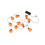 Rubies Pumpkin light garland 175 cm 3