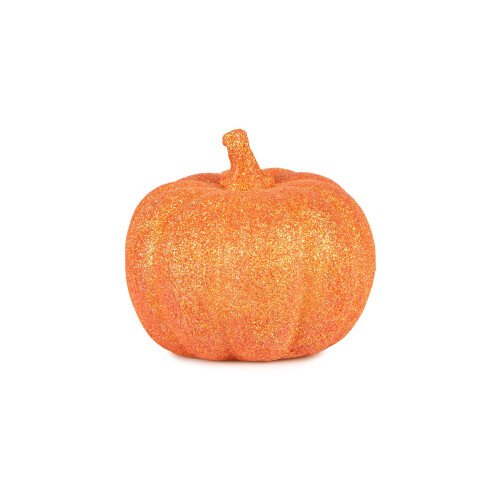 Rubies 12.5cm Orange Glitter Pumpkin