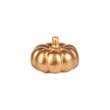6.5 cm golden resin pumpkin