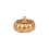 Rubies 6.5 cm golden resin pumpkin 1