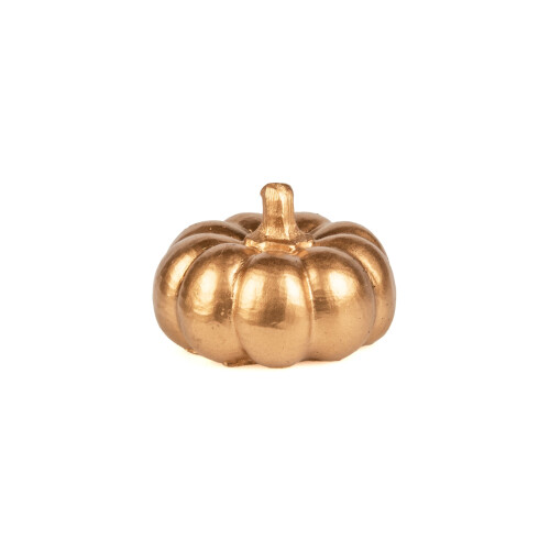 Rubies 6.5 cm golden resin pumpkin