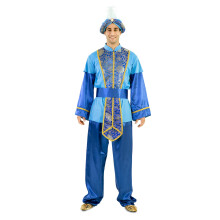 Blue Sultan King Mage Costume for Adults