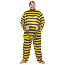 Adult Large Size Yellow Prisoner Costume
