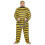 Rubies Adult Large Size Yellow Prisoner Costume 1