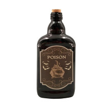 Black poison bottle 19 cm