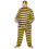 Rubies Adult Large Size Yellow Prisoner Costume 3