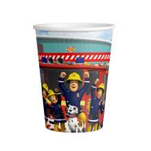 8 Fireman Sam 250 ml paper cups