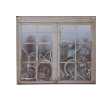 Zombie window decoration 80 x 90 cm