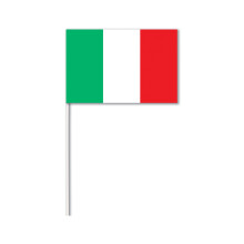 Italy paper flag 14 x 21 cm