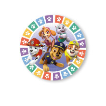 8 Paw Patrol paper plates 23 cm
