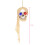Rubies Pirate skull light decoration to hang 53 cm 4