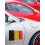 Rubies Belgium car sticker 22 x 33 cm 2