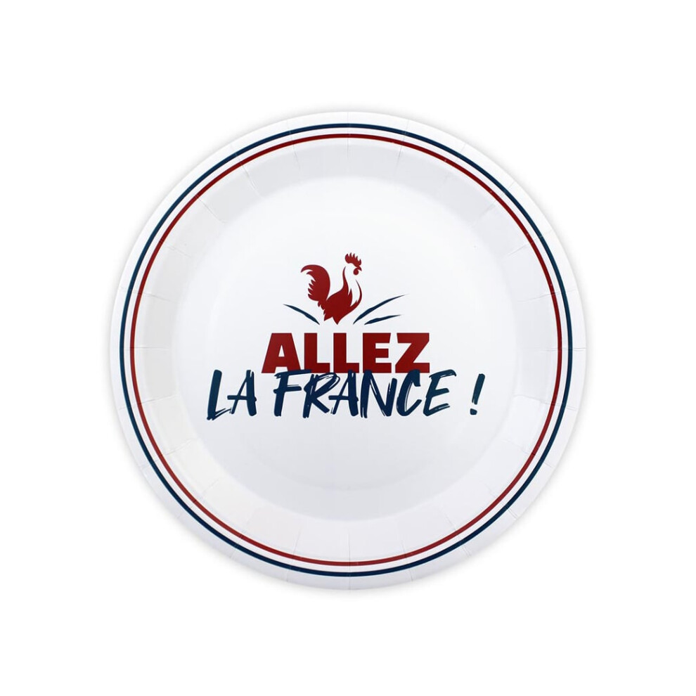 Rubies 6 Allez La France 23 Cm Paper Plates