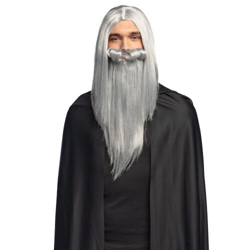Rubies Adult Gray Wizard Wizard Wig and Beard