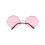 Rubies Giant round pink hippie glasses 3