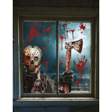 Axe Killer Window Decorations 30 x 40 cm