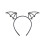 Rubies Women's black rhinestone bat headband 2