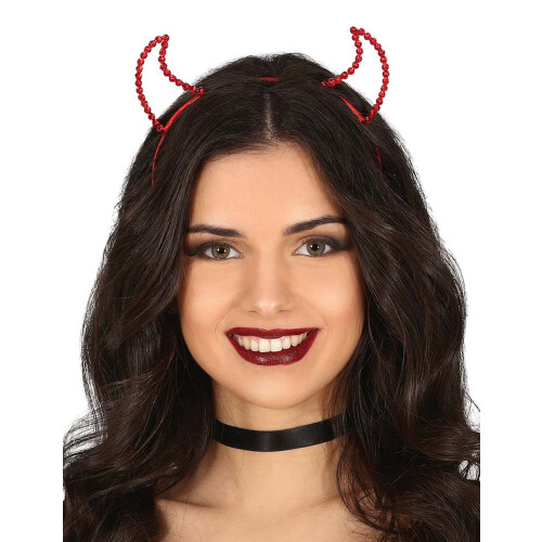 Rubies Women's red rhinestone devil headband