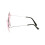 Rubies Giant round pink hippie glasses 4