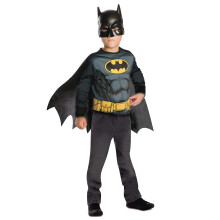 Déguisement enfant - RUBIES - Kit top et masque Batman - Noir - 4 à 8 ans - Licence officielle