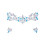Rubies White and blue crystal adhesive face jewels 3