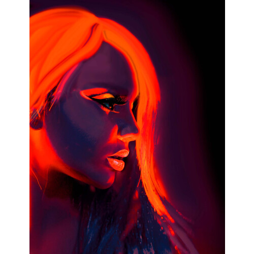 Rubies Neon orange fluorescent makeup 30 ml 1