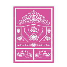 Princess makeup stencils