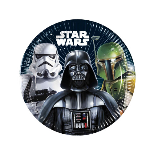 Rubies 8 Star Wars Galaxy Paper Plates 20 cm