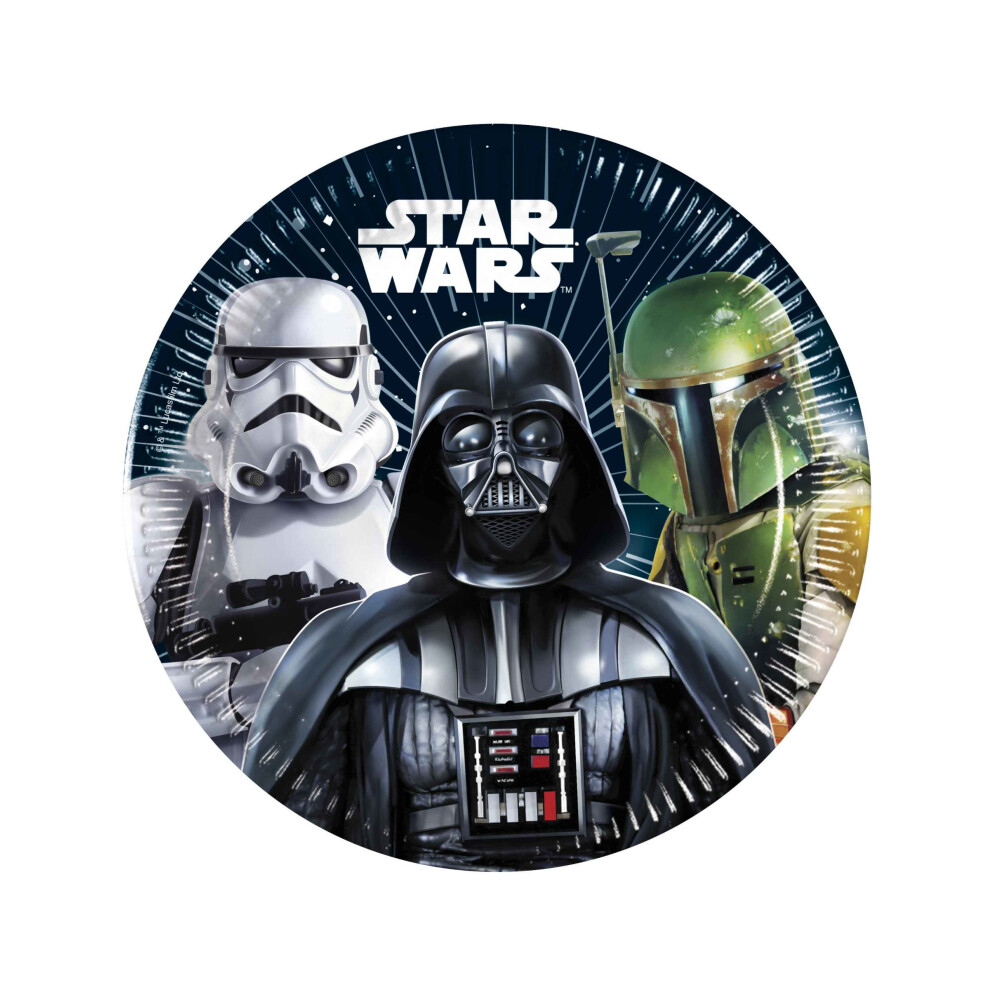 Rubies 8 Star Wars Galaxy Paper Plates 20 Cm