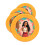 Rubies 4 Vaiana 2 reusable plates 21 cm 1