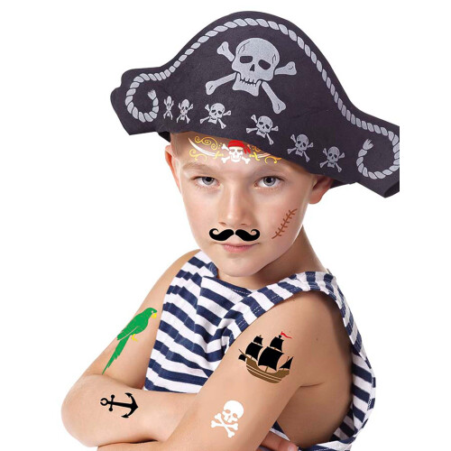 Rubies Pirate makeup stencils 1