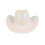Rubies Adult Iridescent White Hat 3
