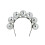 Rubies Adult silver disco ball headband 2