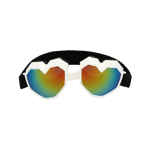 Rubies Adult white heart ski goggles 2