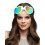 Rubies Adult white heart ski goggles 1