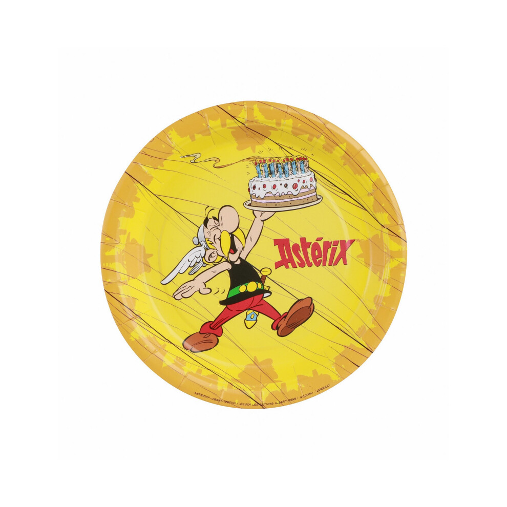 Rubies 8 Small Asterix Cardboard Plates 18 Cm
