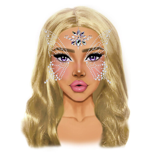 Rubies Fairy gezicht juwelen stickers 2