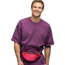 Neon pink fanny pack