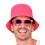 Rubies Adult fluorescent pink bob 1