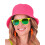 Rubies Adult fluorescent pink bob 3