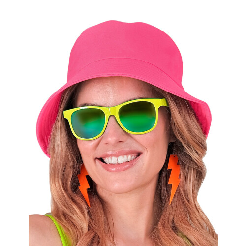 Rubies Adult fluorescent pink bob 2